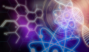 Interacción visual entre química y física cuántica, destacando en Noticias Ciencia con enfoque en avances tecnológicos y descubrimientos científicos.
