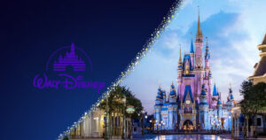 Vacaciones Walt Disney: El Castillo de Disney en Walt Disney World iluminado, representando la magia y encanto de unas vacaciones Walt Disney.